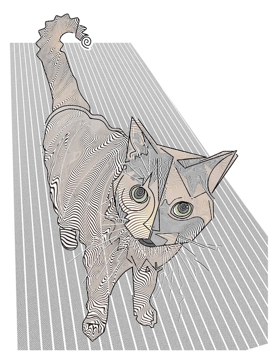 Illustration of a french bulldog