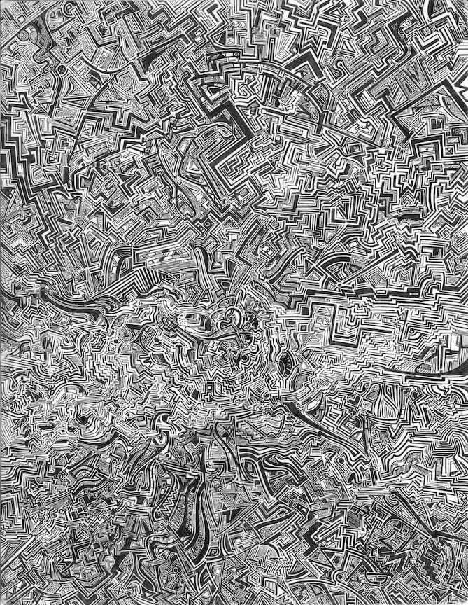 abstract line drawing